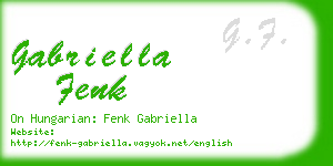 gabriella fenk business card